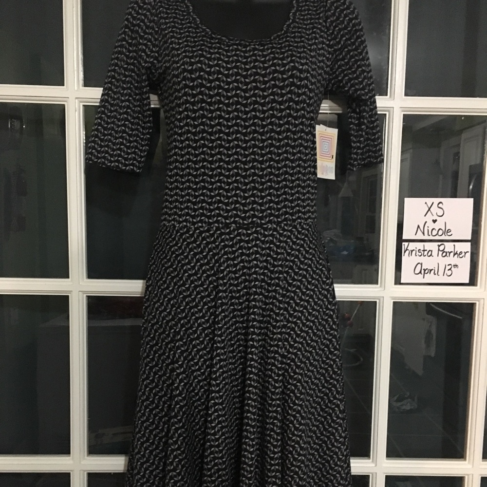Xs Nicole Fit And Flare Dress